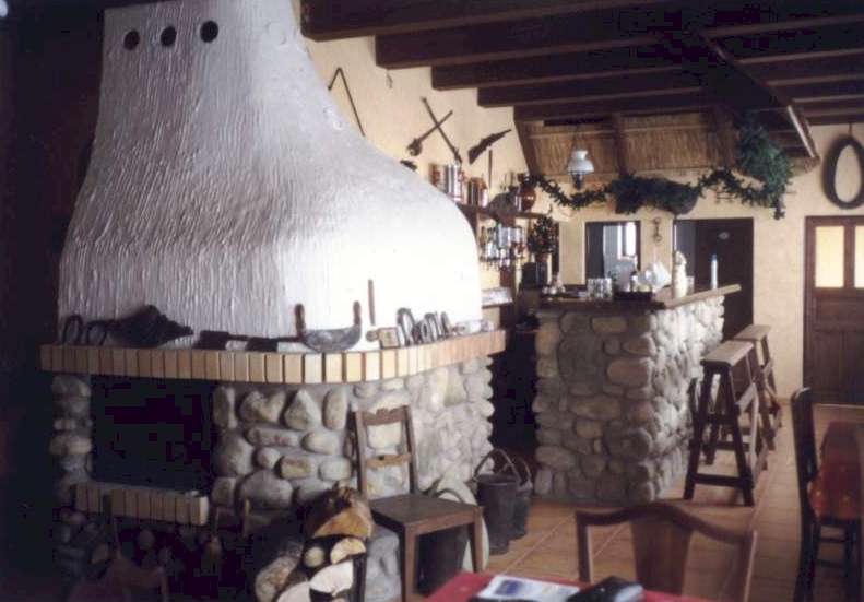 Kamenná pec a bar v pizzerii